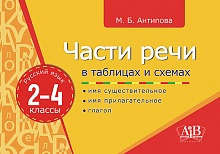 Части речи в таблицах и схемах. Русский язык. 2-4 классы 